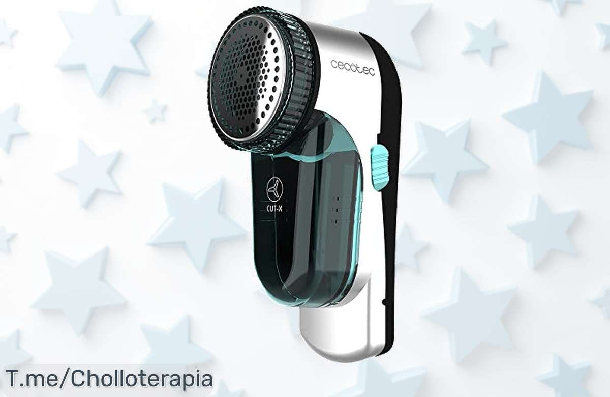 Adiós a las pelusas con el Quitapelusas Recargable CutX 4500: potencia brutal y cepillo incluido, ¡nunca visto! Aprovecha este super chollo antes de que se acabe.