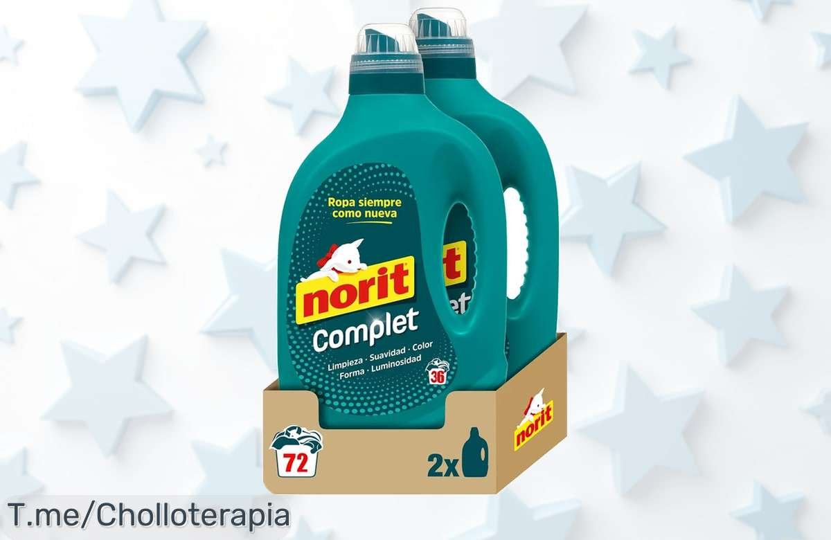 Aprovecha este ofertón en Norit Complet: limpieza profunda y combate manchas difíciles con fórmula hipoalergénica. ¡Solo por tiempo limitado, compra ya y sorpréndete!
