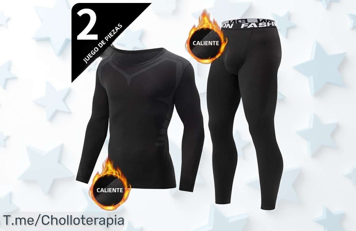 Atrapa Este Ofertón: Conjunto Fitness Para Hombre Que Combina Sudadera Térmica Y Pantalones Largos. ¡Oferta Limitada, Compra Ahora Antes De Que Se Acabe!