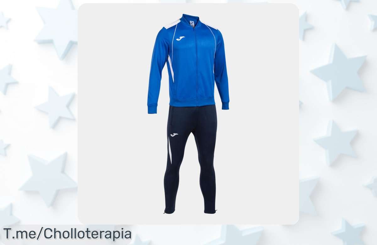 Atrapa el chándal Joma Championship VII en colores únicos y luce impresionante; ¡super chollo de piezas limitadas! Compra ya antes que se agoten.