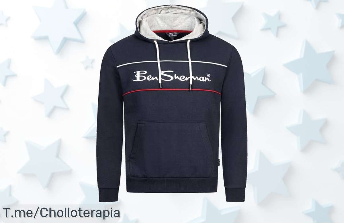 Atrapa el estilo con la Sudadera BEN SHERMAN: un super chollo que hará que todos te miren. ¡Compra antes de que se agote y deslumbra con este ofertón!