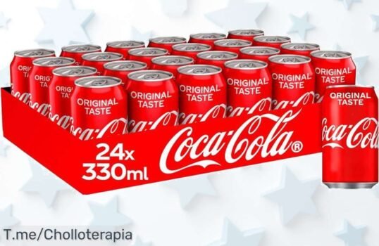 Atrapa el sabor con el Pack Coca-Cola de 24 latas y disfruta del mejor refresco a un precio loco, ¡solo por tiempo limitado! No te lo pierdas, compra ya
