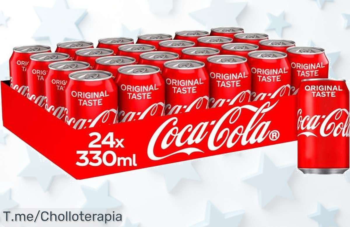 Atrapa el sabor con el Pack Coca-Cola de 24 latas y disfruta del mejor refresco a un precio loco, ¡solo por tiempo limitado! No te lo pierdas, compra ya.