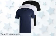 Atrapa el super chollo de 3 camisetas BOSS para Hombre y luce increíblemente cómodo; oferta limitada que no puedes dejar pasar, ¡consigue el tuyo ahora mismo!