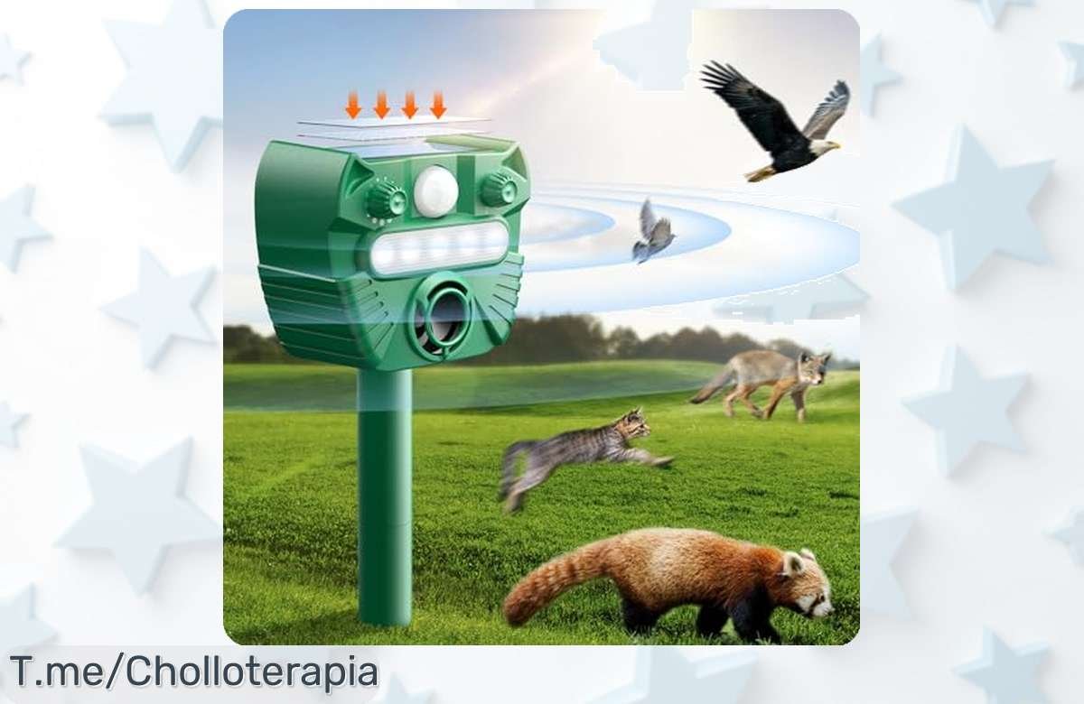 Atrapa este ofertón: Repelente ultrasónico para mascotas con 5 modos y luz LED. Aprovecha el precio loco y deshazte de intrusos ¡actúa ya, no esperes más!