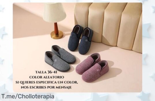 Atrapa este super chollo de zapatillas de casa con forro polar y suela antideslizante, ¡siente el calor en tus pies! ¡Compra ya antes que se agoten por completo!