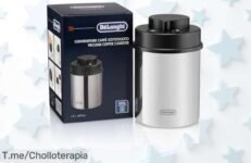 Atrapa la frescura de tu café con el recipiente al vacío De'Longhi DLSC063, disfruta sabores únicos y ahorra en grande ¡Aprovecha este ofertón antes que se acabe!