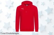 Atrapa la sudadera PUMA teamGOAL al mejor precio loco y mantente abrigado con estilo ¡Este super chollo se agota rápido, no esperes más y compra ya!