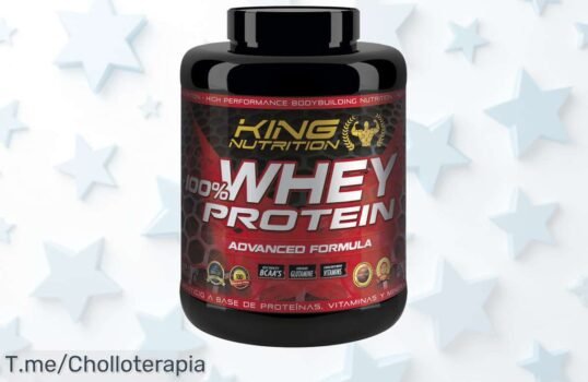 Atrapa tu energía y construye músculos con 100% Whey Protein 2kg de King Nutrition a un precio loco, ¡ofertón limitado! Compra ya antes que se agote