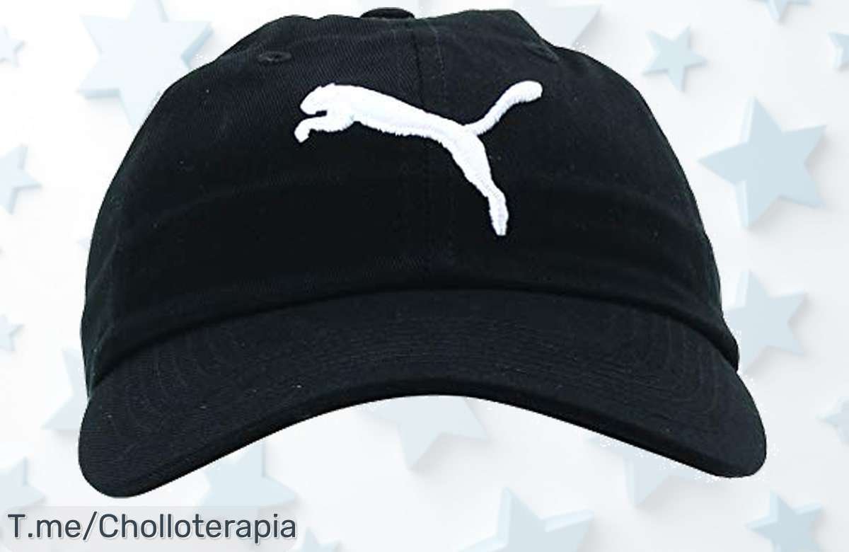 Atrapa tu estilo con la gorra Puma, diseño negro único y ventilación perfecta, ¡super chollo a precio loco! No dejes pasar esta oferta limitada, compra ya antes que se agote.