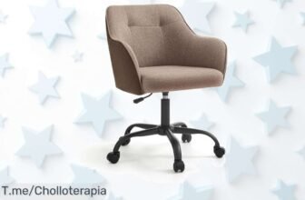 Atrapa tu oferta única en la silla de estudio SONMGICS: diseño moderno, resistencia hasta 110 kg y altura ajustable, ¡precio loco antes de que se agote!