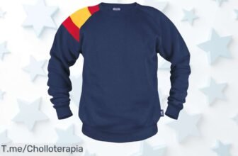 Atrapa tu sudadera unisex con bandera de España a precio loco, ideal para cualquier ocasión y mejora tu estilo al instante ¡No te quedes sin ella, oferta limitada!