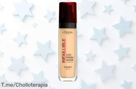 Atrévete a brillar con L'Oréal Paris: Base líquida Infaillible que dura 32 horas y cuida tu piel ¡Super chollo por tiempo limitado, no te quedes sin la tuya!