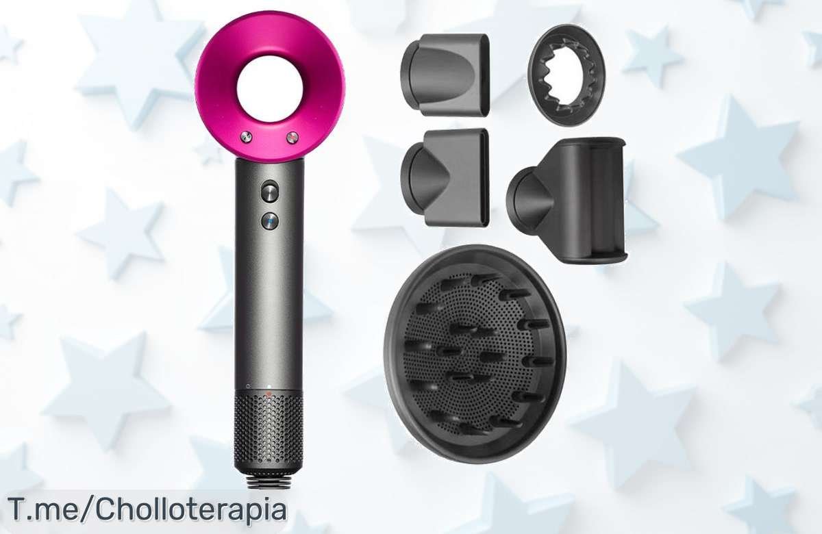 Atrévete a brillar con el secador de pelo profesional iónico 1600W, ¡un super chollo que transforma tu cabello! Oferta loca y limitada, compra ahora antes de que se acabe.