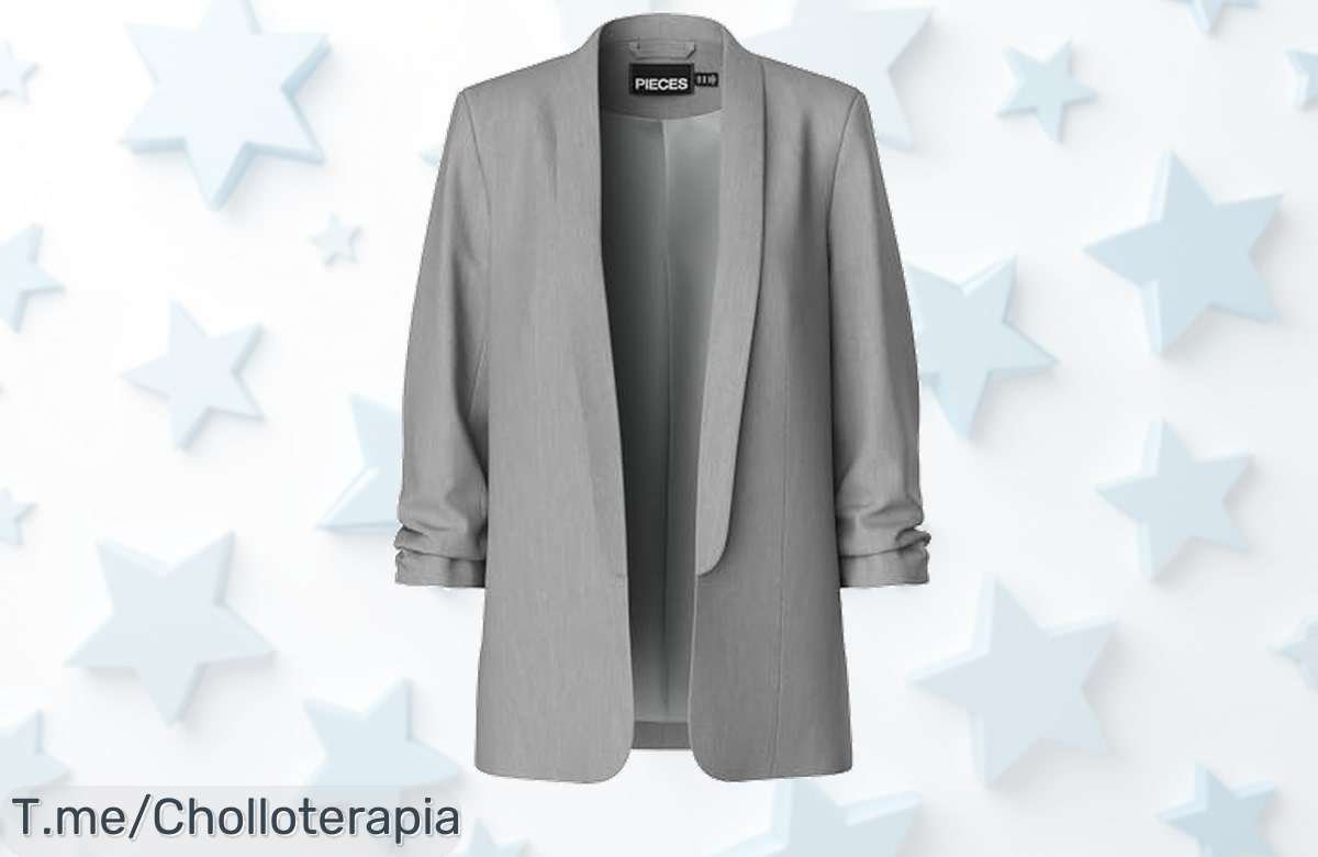 Atrévete a brillar con este ofertón en chaqueta blazer elegante y versátil que transformará tu estilo: ¡aprovéchalo antes de que se agote, solo por tiempo limitado!
