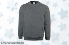 Atrévete a brillar con la Joma Cairo Sudadera en Gris Melange, un super chollo de estilo moderno y ajuste perfecto ¡No te quedes sin ella, stock limitado!