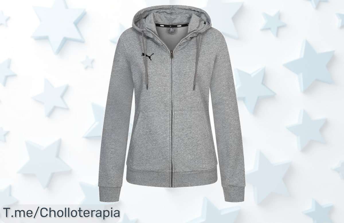 Atrévete a brillar con la chaqueta PUMA teamGOAL Casuals Hooded Mujer, un super chollo que no puedes dejar pasar, ¡compra ya y convierte tus aventuras en estilo!