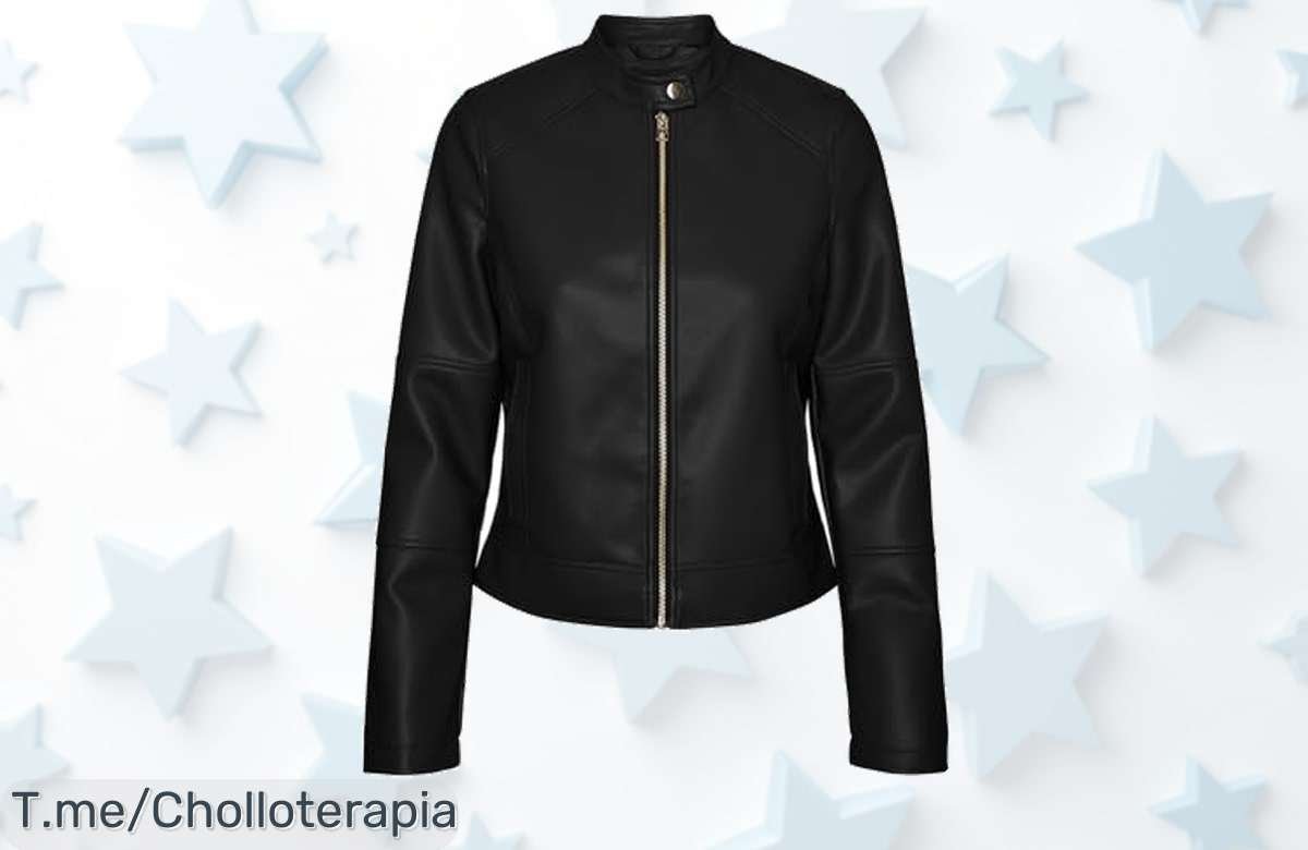 Atrévete a brillar con la chaqueta negra VERO MODA, el super chollo que transforma tu outfit. Oferta limitada para deslumbrar. ¡Cómprala antes de que se acabe!