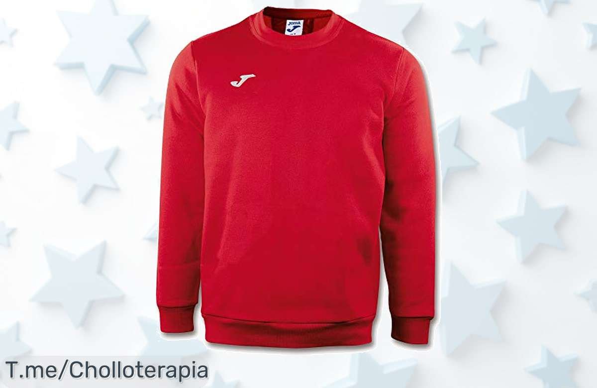 Atrévete a lucir increíble con la sudadera Joma Cairo, tela duradera y ajuste perfecto. ¡No dejes pasar este super chollo que vuela! Compra ahora antes de quedarte sin ella.