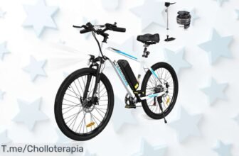 Atrévete a vivir la aventura sobre dos ruedas con la Bicicleta Eléctrica EVERCROSS EK15, potente y divertida, ¡no pierdas este super chollo disponible solo por tiempo limitado!