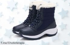 Botas De Nieve Con Plataforma Antideslizante A Precio Loco: Calidez Y Estilo Hasta La Rodilla ¡Ofertón Único Que No Puedes Dejar Pasar, Compra Ahora Antes Que Se Agoten!