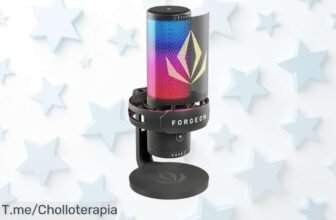 Brilla como un profesional con el micrófono Forgeon Spell RGB USB, calidad increíble al mejor precio loco ¡Aprovecha este ofertón antes de que se acaben las unidades!