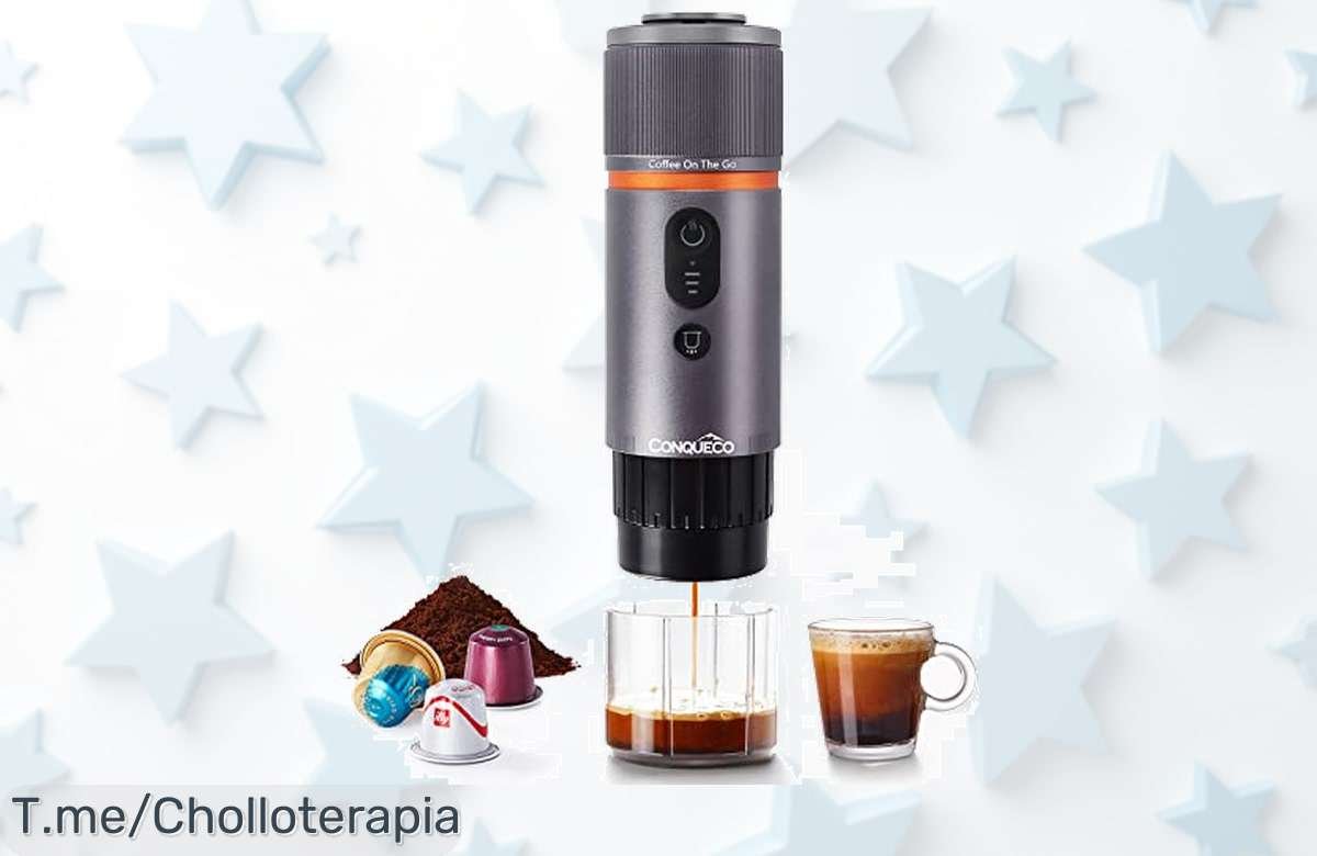 Cafetera Portátil Conqueco: Disfruta de Café Caliente en Minutos y Donde Sea, ¡Un Super Chollo que No Te Puedes Perder! Compra Ahora Antes de Que Se Agote.