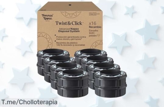 Cambia pañales en menos de un minuto con el recambio Tommee Tippee, olvídate del estrés y disfruta más tiempo ¡Hazte ya con este super chollo antes que se acabe!