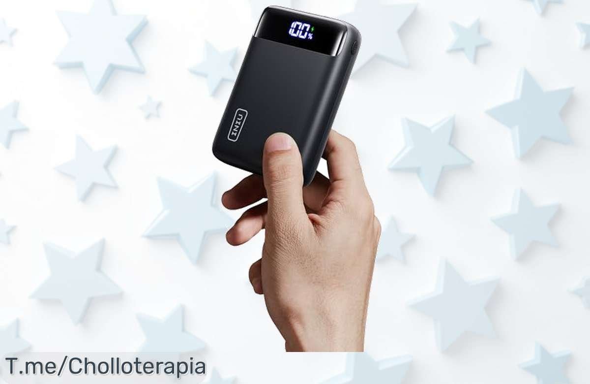 Carga tu vida con el Power Bank INIU de 20000mAh a un precio loco y disfruta de carga rápida; ¡no pierdas este ofertón, compra ya antes que se acabe!