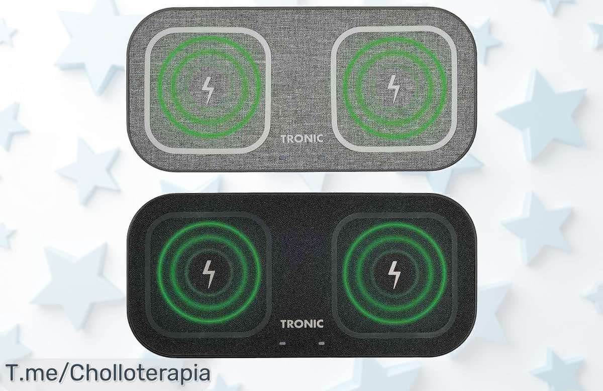 Cargador inalámbrico QI dual: super chollo con carga rápida para dos dispositivos al mismo tiempo, aprovecha esta oferta única antes de que se acabe ¡hazlo tuyo ya!