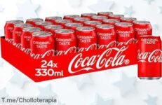 Cocacola Sabor Zero en Lata: ¡Llévate una caja de 24 y disfruta de pura alegría a un precio loco! Oferta limitada, así que no esperes más y compra ahora
