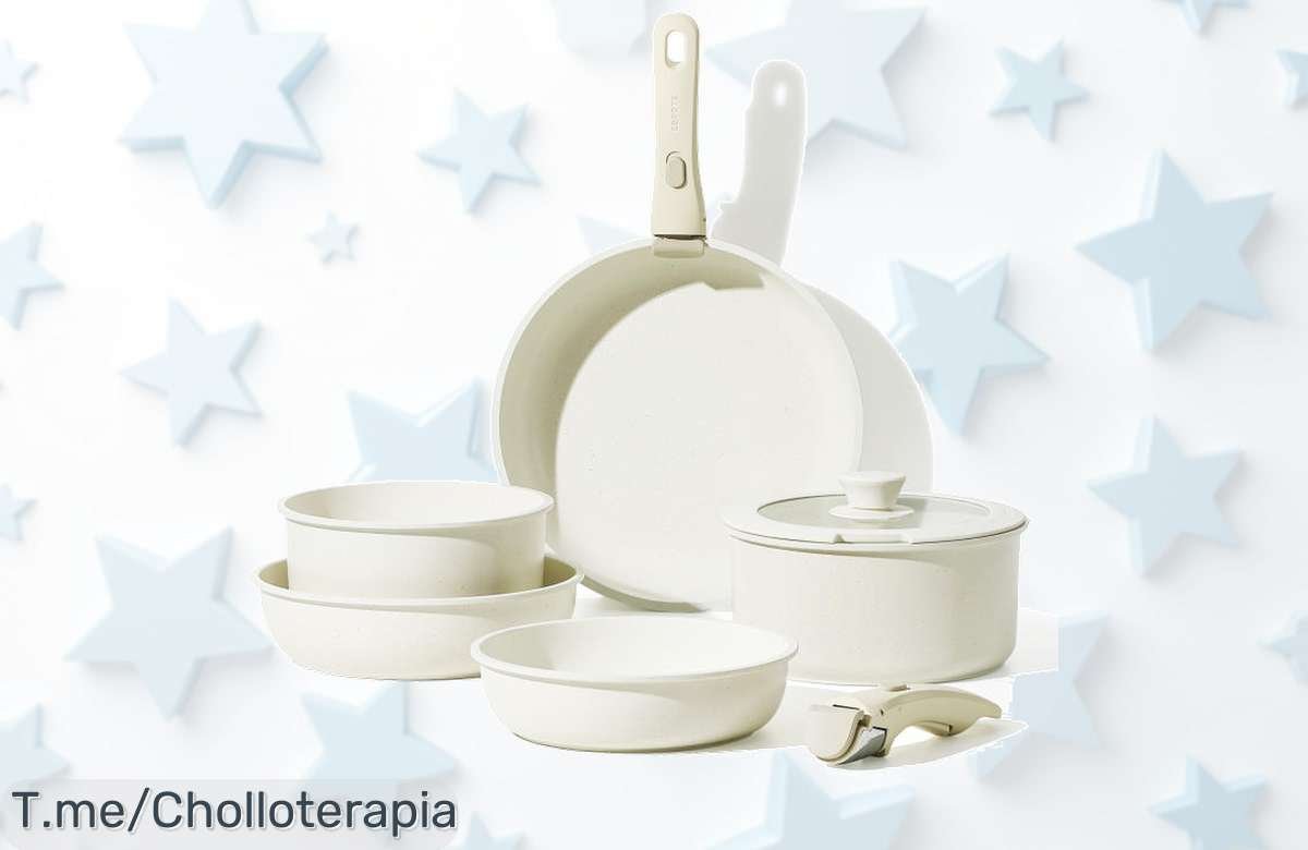 Cocina como un chef con nuestro juego de sartenes antiadherentes de 8 piezas y aprovecha este ofertón limitado a precio loco, ¡hazte con el tuyo antes que se agoten!