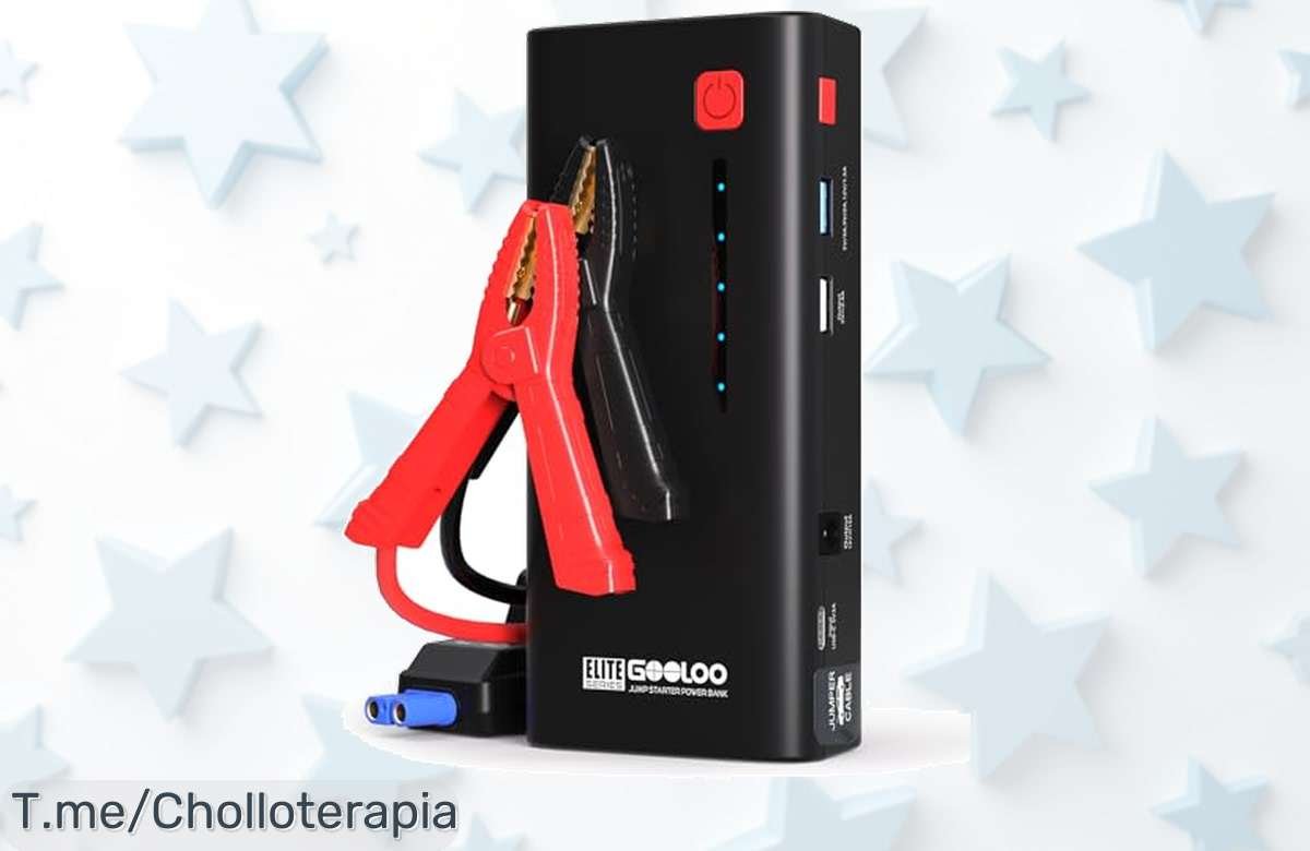 Consigue el GOOLOO Arrancador de Coches con 3000A de potencia a un precio loco y carga rápida QC 3.0, ¡aprovecha este ofertón antes que se acabe!