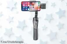Consigue el estabilizador de cardán H4 y transforma tus vlogs con tecnología antivibración, ¡ofertón exclusivo que no puedes dejar pasar! Compra ahora antes de que se agoten