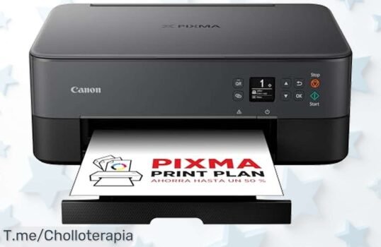 Consigue la Canon Pixma TS5350i: Impresora 3 en 1 que te permitirá imprimir, escanear y copiar desde tu celular Super chollo disponible solo por tiempo limitado, ¡no te quedes sin ella!