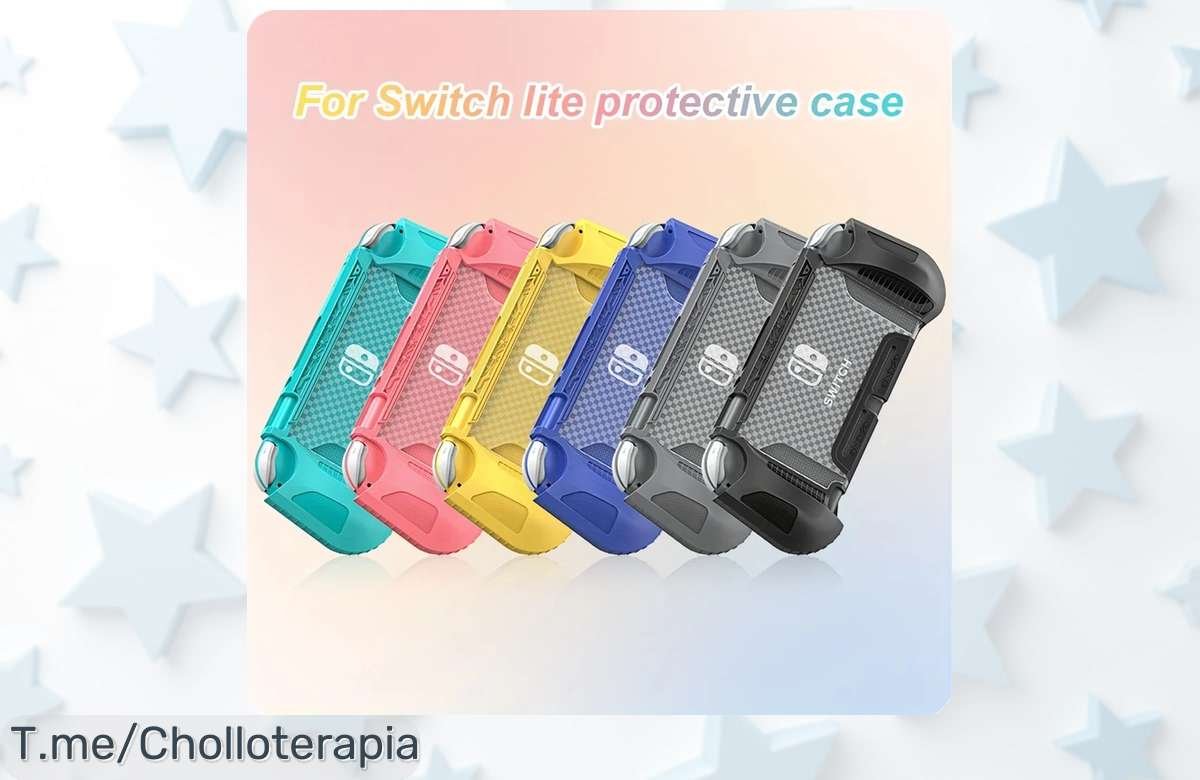 Consigue la funda Switch Lite que tu consola necesita con un agarre increíble y antideslizante. Ofertón limitado para que brille ahora, ¡no lo dejes escapar!