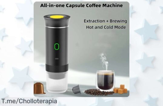 Consigue la máquina de café expreso USB más portátil del mercado y disfruta tu café favorito en segundos No te pierdas este super chollo, ¡compra ya antes que se agoten!