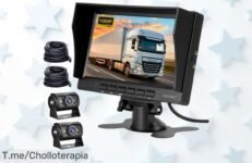 Consigue tu Cámara de Visión Trasera AHD 1080P con Pantalla de 7 y Visión Nocturna a un precio loco, ¡ofertón limitado para estacionar fácil y seguro! Actúa ya antes que se agote
