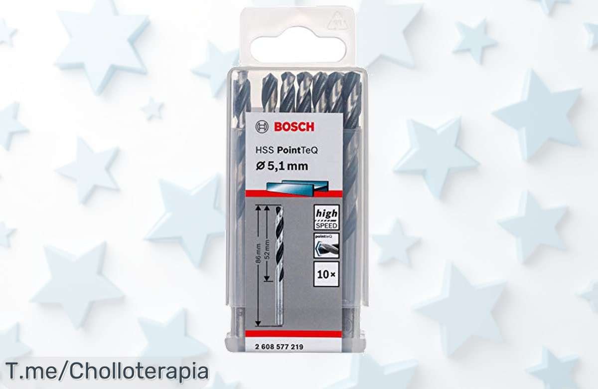 Consigue ya las 10 brocas helicoidales HSS PointTeQ a un precio loco y ahorra tiempo en cada perforación. Oferta limitada, no dejes pasar este super chollo único.