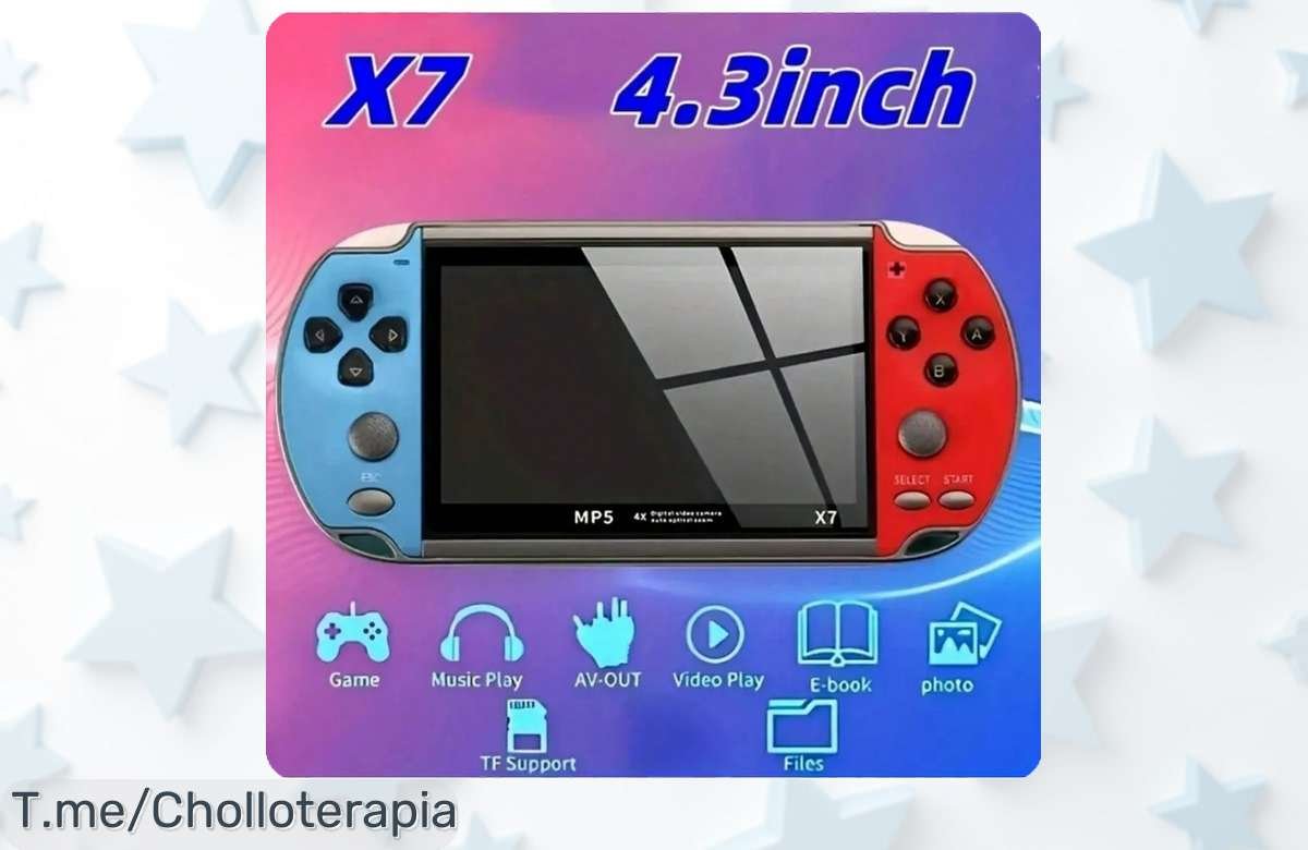 Consola portátil Retro con 5000 juegos a precio loco, audio espectacular y salida AV. ¡No te quedes sin este ofertón único! Compra ahora antes de que se agote.