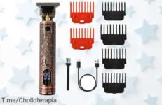 Cortador de pelo recargable USB, ¡la precisión que necesitas para un corte profesional al instante! Aprovecha este ofertón y llévatelo antes de que se acabe