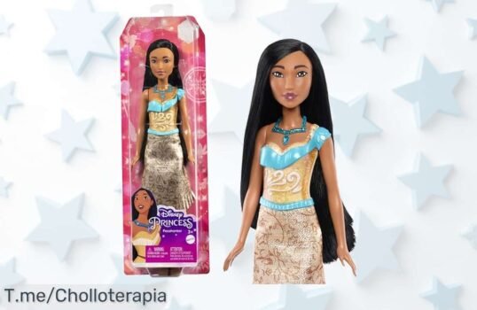 Desata la magia con Pocahontas, ¡super chollo de muñeca con atuendos intercambiables! Dale vida a tus aventuras y no te pierdas este ofertón único Compra ahora antes de que se agote