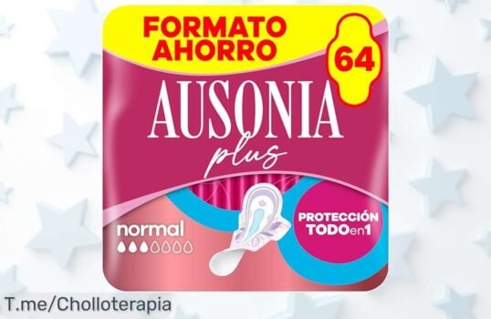 Descubre Ausonia Plus: 64 Compresas Con Alas A Un Precio Loco, Con Aroma Inigualable Y Absorción Brutal ¡No Te Quedes Sin Tu Ofertón, Compra Ya!