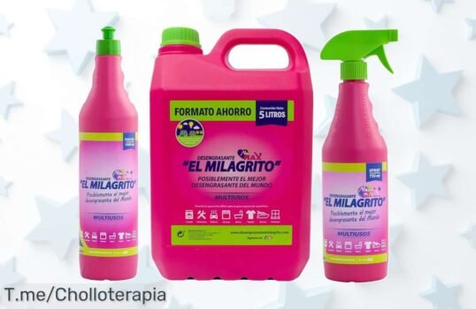 Descubre El Milagrito, el desengrasante que hace magia: ¡limpieza fácil y efectiva! Aprovecha este ofertón único antes de que se agote ¡Compra ya tu solución!