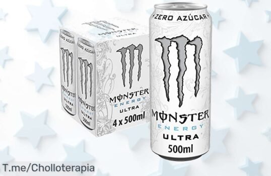 Descubre Monster Energy Ultra White: la bebida sin azúcar que te da energía y concentración al mejor precio loco ¡Hazte con tu pack de 4 latas antes de que se agoten!