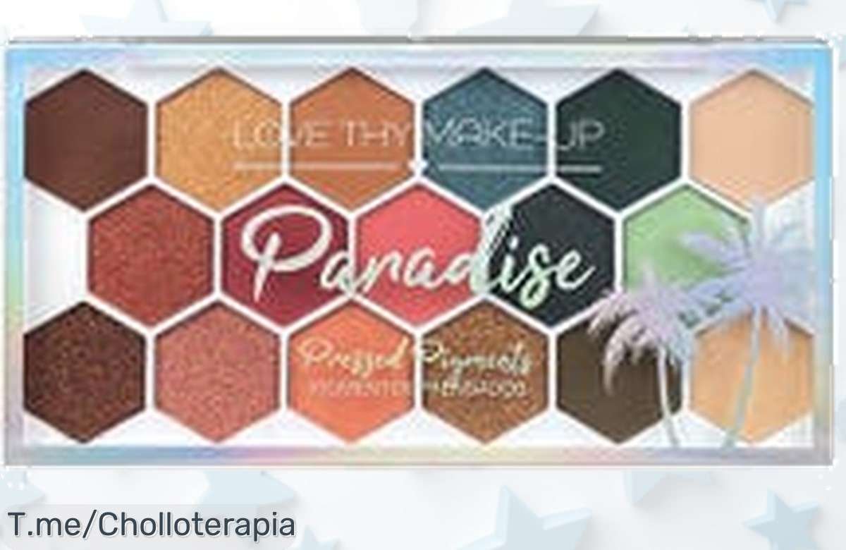 Descubre Palette Paradise: Colores vibrantes que harán brillar tus ojos como nunca. Chollo espectacular con precio loco, ¡corre antes de que se agoten!