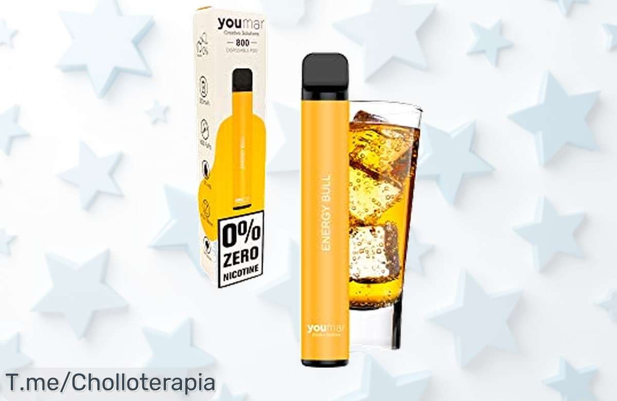 Descubre Youmar Solutions: Vaper desechable sin nicotina con 800 caladas, ¡sabor increíble a precio loco! No te quedes sin el tuyo, oferta limitada.