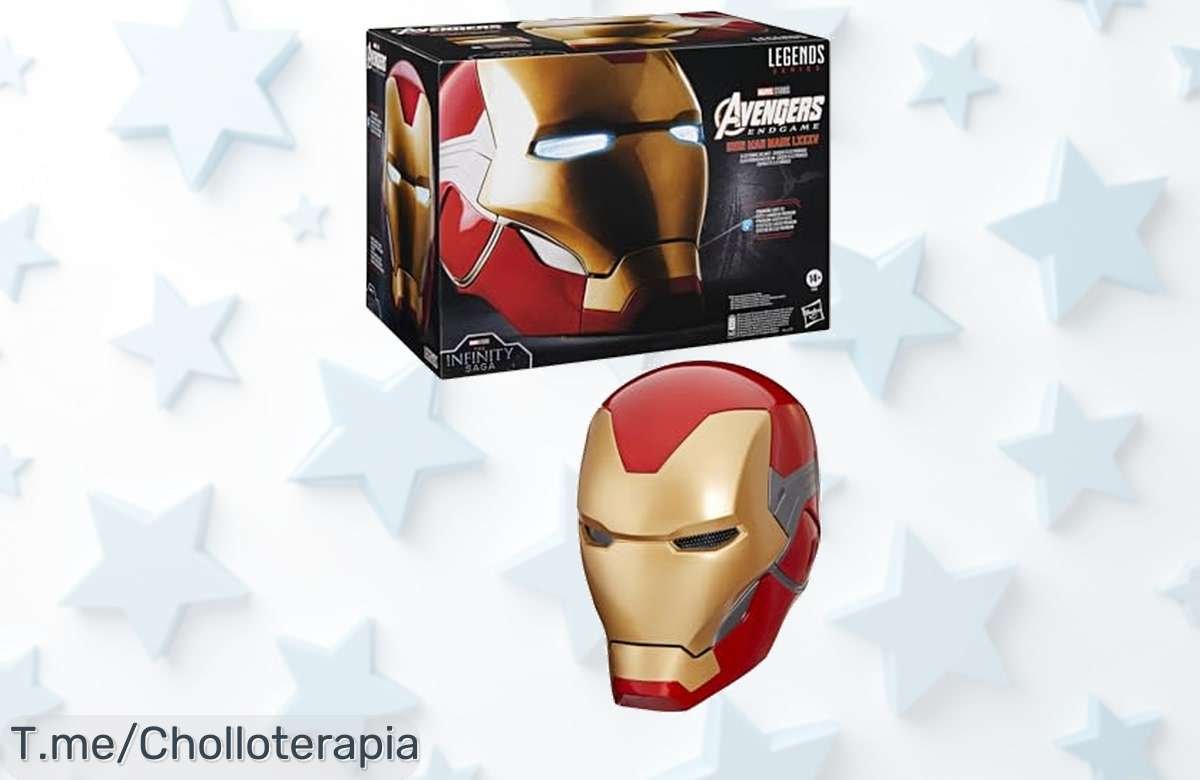 Descubre el Casco Premium de Iron Man con luces LED impresionantes, ¡transforma tu juego en un superhéroe! Aprovecha este ofertón por tiempo limitado y actúa ya.