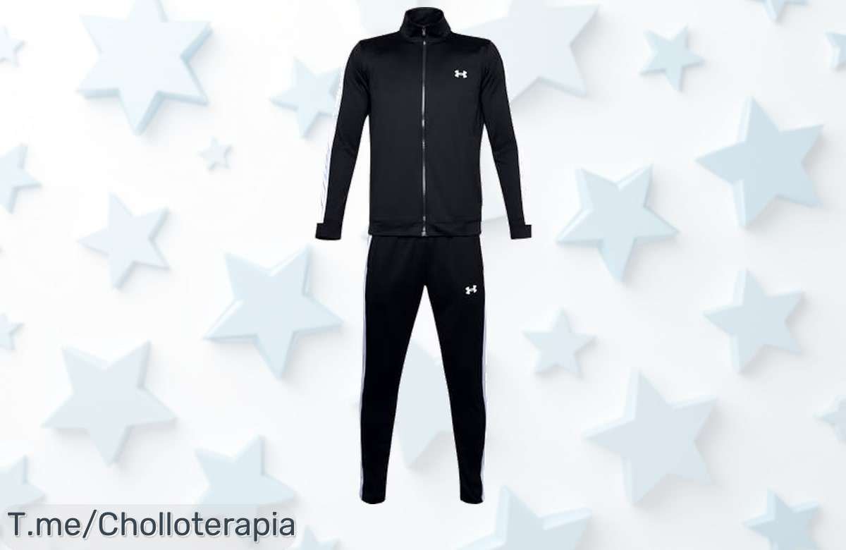 Descubre el Chollazo del Año con el Under Armour UA Knit Track Suit: secado rápido y comodidad total. ¡No te quedes sin él, hazlo tuyo antes de que se agote!