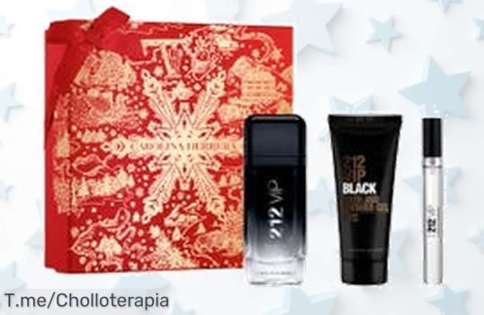 Descubre el Cofre 212 Vip Black, unisex y con aroma impactante; aprovecha este ofertón irresistible con descuento brutal ¡Compra ya antes que se acabe!